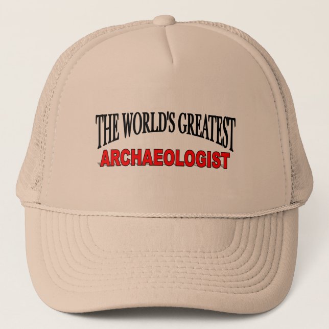 The World's Greatest Archaeologist Trucker Hat (Front)