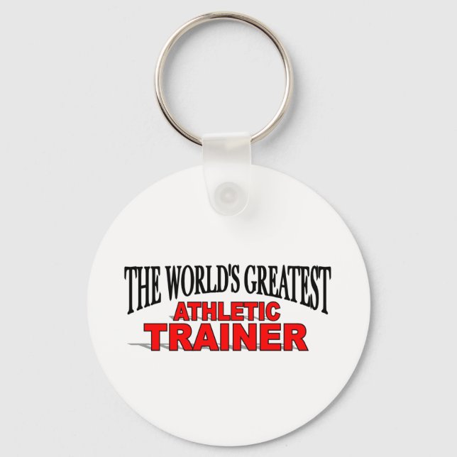 The World's Greatest Athletic Trainer Key Ring (Front)