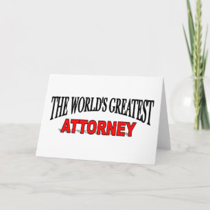 The World's Greatest Attorney Card