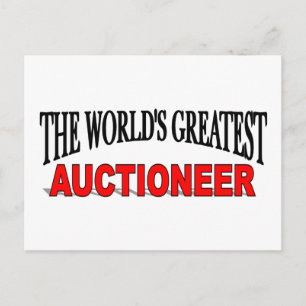 The World's Greatest Auctioneer Postcard