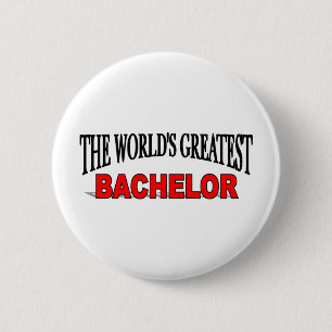 The World's Greatest Bachelor 6 Cm Round Badge