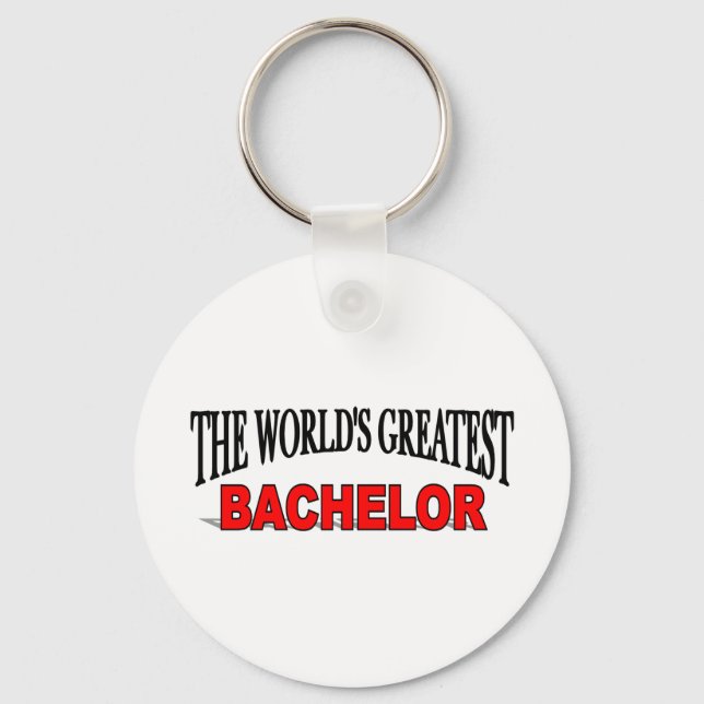 The World's Greatest Bachelor Key Ring (Front)