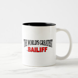The World's Greatest Bailiff Two-Tone Coffee Mug