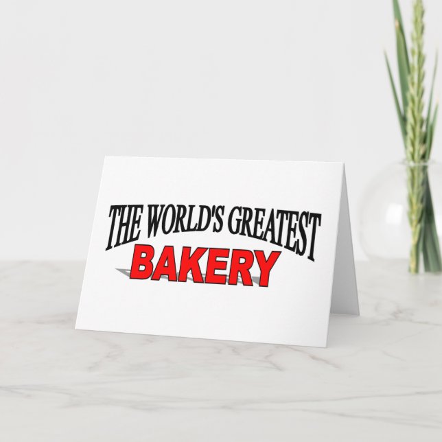 The World's Greatest Bakery Card (Front)