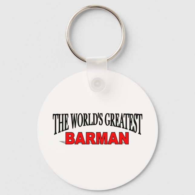 The World's Greatest Barman Key Ring (Front)