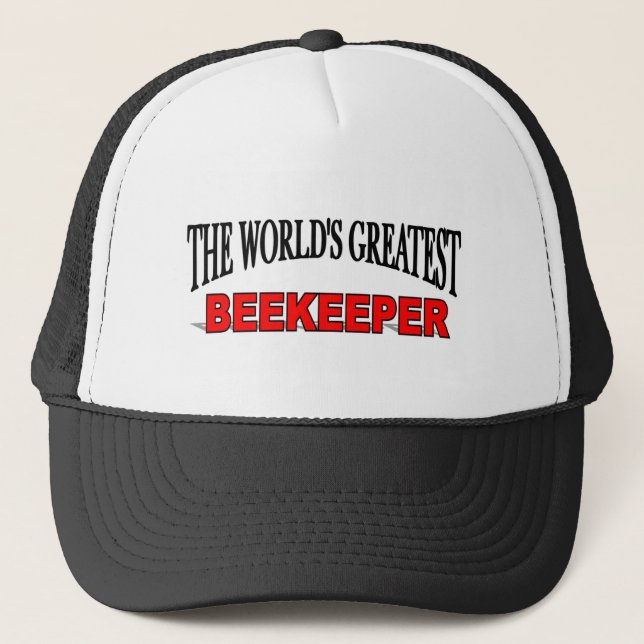 The World's Greatest Beekeeper Trucker Hat (Front)