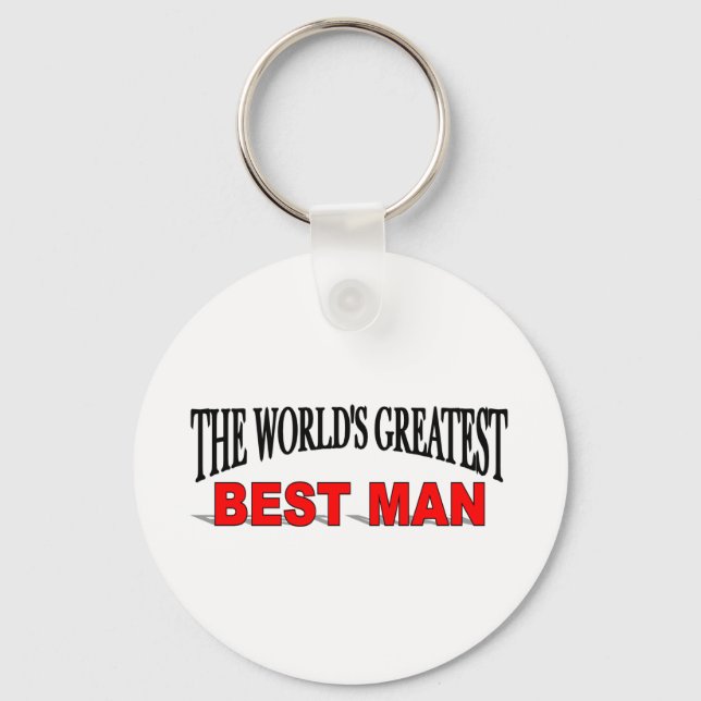 The World's Greatest Best Man Key Ring (Front)