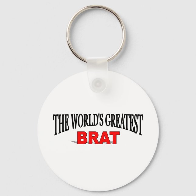 The World's Greatest Brat Key Ring (Front)