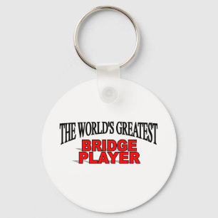 The World's Greatest Bridge Player Key Ring
