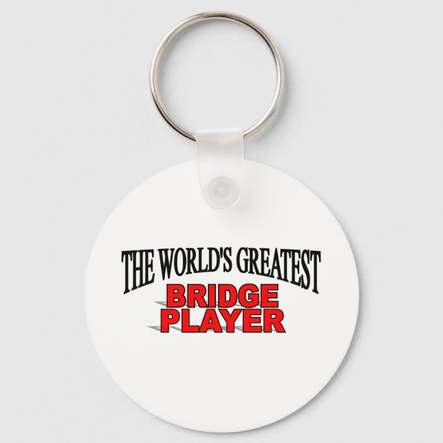The World's Greatest Bridge Player Key Ring (Front)