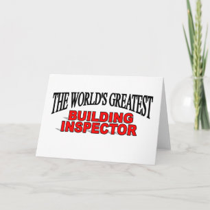 The World's Greatest Building Inspector Card