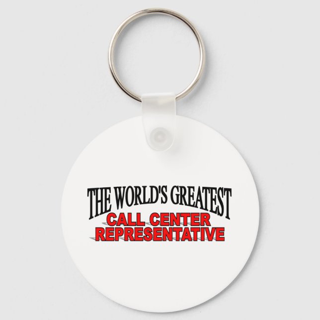 The World's Greatest Call Centre Representative Key Ring (Front)
