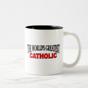 The World's Greatest Catholic Two-Tone Coffee Mug
