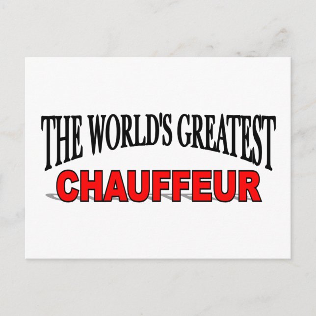 The World's Greatest Chauffeur Postcard (Front)