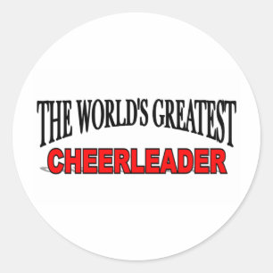 The World's Greatest Cheerleader Classic Round Sticker