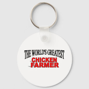 The World's Greatest Chicken Farmer Key Ring