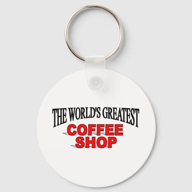 The World's Greatest Coffee Shop Key Ring (Front)