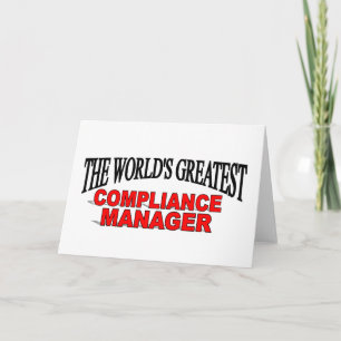 The World's Greatest Compliance Manager Card
