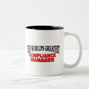 The World's Greatest Compliance Manager Two-Tone Coffee Mug