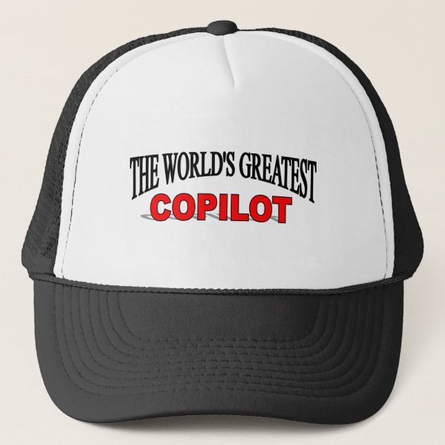The World's Greatest Copilot Trucker Hat (Front)