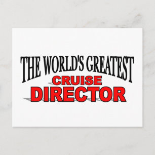 The World's Greatest Cruise Director Postcard