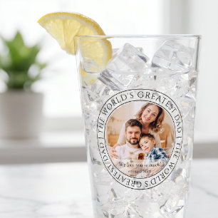 The World's Greatest Dad Modern Classic Photo Glass