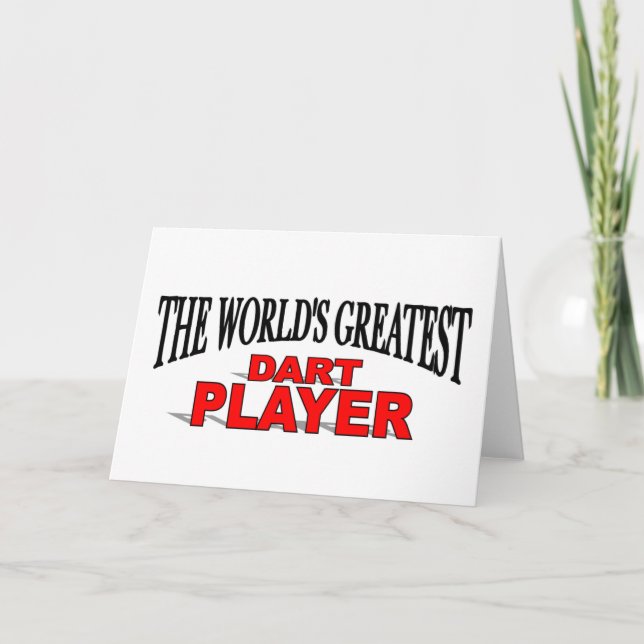 The World's Greatest Dart Player Card (Front)