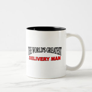 The World's Greatest Delivery Man Two-Tone Coffee Mug