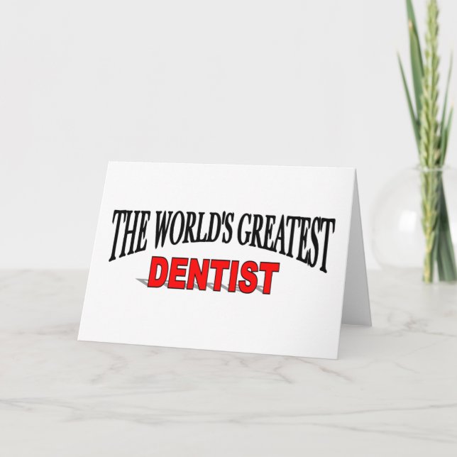 The World's Greatest Dentist Card (Front)