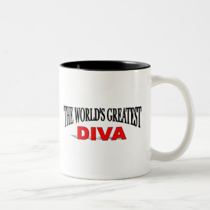 The World's Greatest Diva Two-Tone Coffee Mug