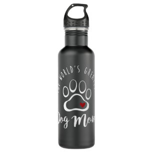 The Worlds Greatest Dog Mum I Love My Dog Gift 710 Ml Water Bottle