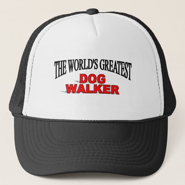 The World's Greatest Dog Walker Trucker Hat (Front)