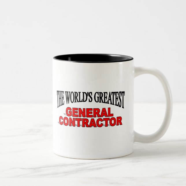 The World's Greatest General Contractor Two-Tone Coffee Mug (Right)