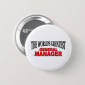 The World's Greatest General Manager 6 Cm Round Badge (Front & Back)