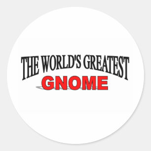 The World's Greatest Gnome Classic Round Sticker