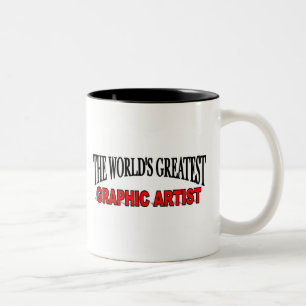 The World's Greatest Graphic Artist Two-Tone Coffee Mug