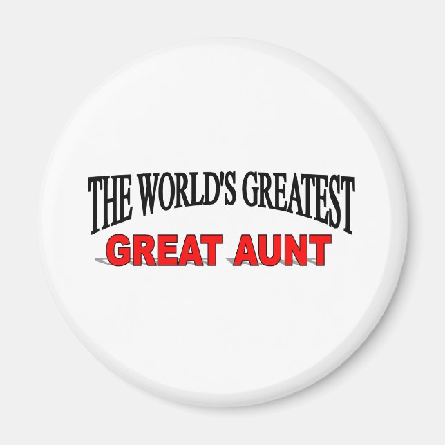 The World's Greatest Great Aunt Magnet (Front)