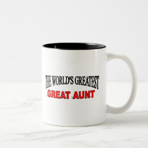 The World's Greatest Great Aunt Two-Tone Coffee Mug