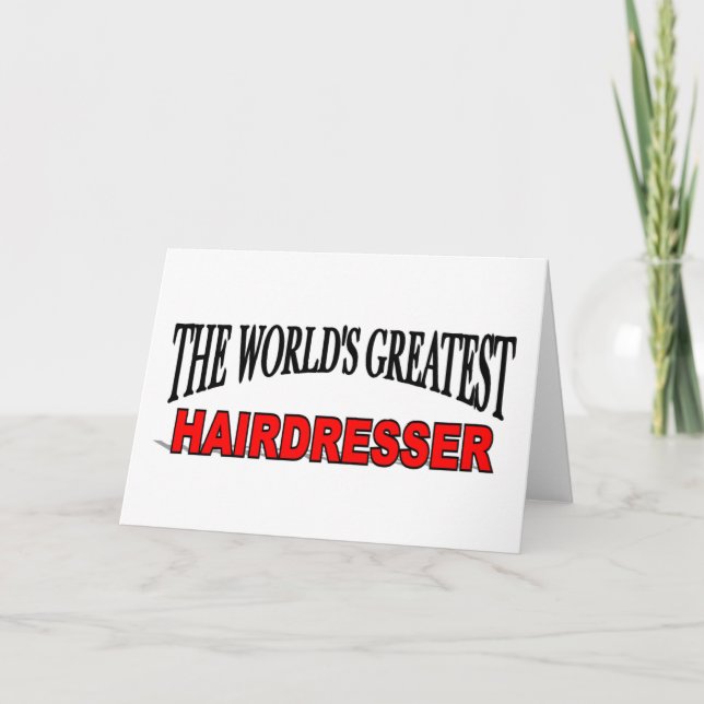 The World's Greatest Hairdresser Card (Front)