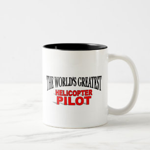 The World's Greatest Helicopter Pilot Two-Tone Coffee Mug