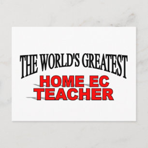 The World's Greatest Home EC Teacher Postcard