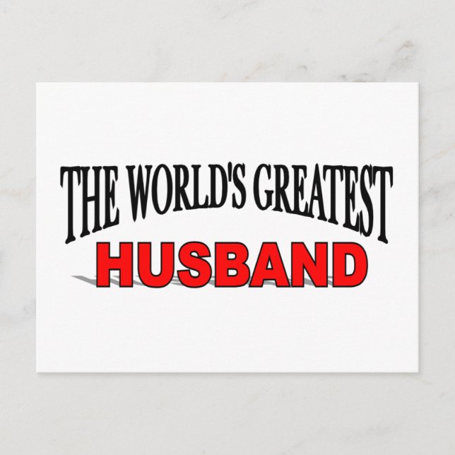 The World's Greatest Husband Postcard (Front)