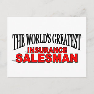 The World's Greatest Insurance Salesman Postcard
