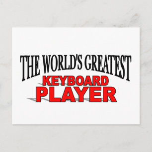 The World's Greatest Keyboard Player Postcard