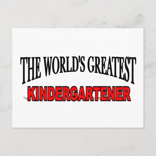 The World's Greatest Kindergartener Postcard (Front)