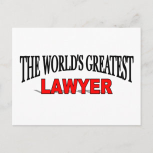 The World's Greatest Lawyer Postcard