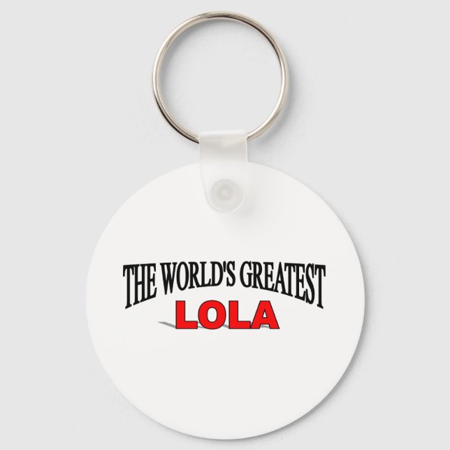 The World's Greatest Lola Key Ring (Front)