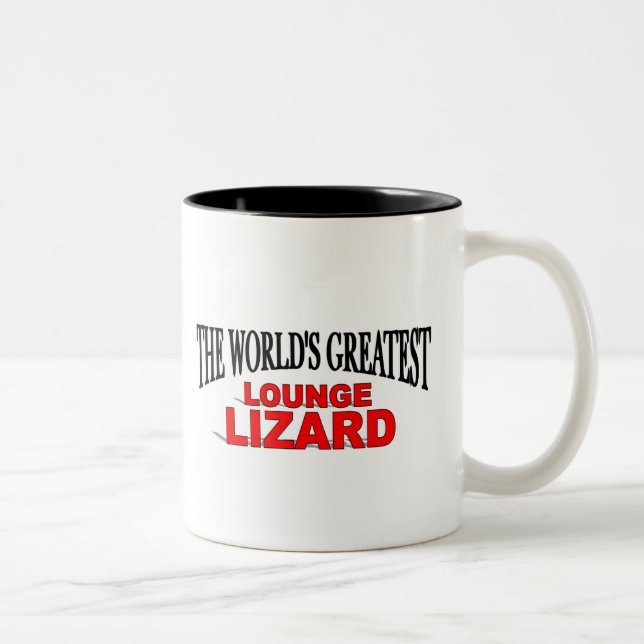 The World's Greatest Lounge Lizard Two-Tone Coffee Mug (Right)