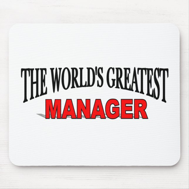 The World's Greatest Manager Mouse Pad (Front)