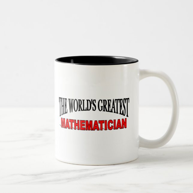 The World's Greatest Mathematician Two-Tone Coffee Mug (Right)